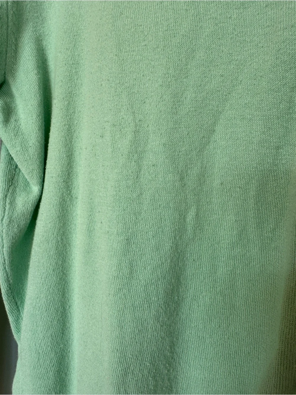 Vintage J. Crew Jackie Cardigan Sweater Womens M Mint Green Cotton Blend RN77388